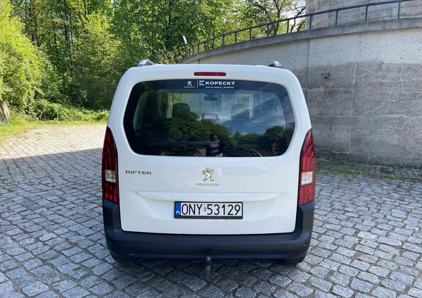 Peugeot Rifter cena 69900 przebieg: 95582, rok produkcji 2019 z Nysa małe 631